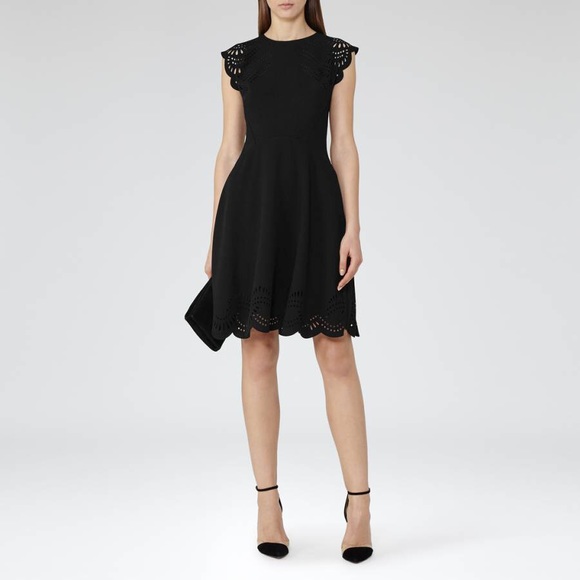 Reiss Dresses Reiss Laser Cut Black Dress Poshmark